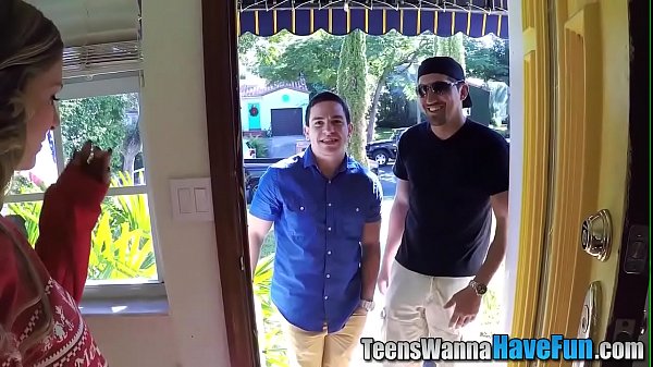 Jizzy mouthed teen party