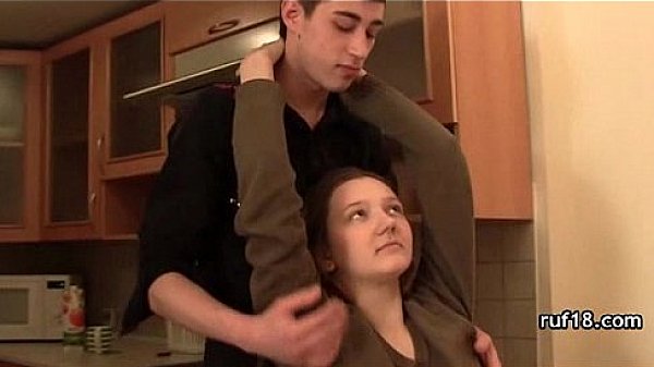 Bondage and sex with flexible teen girl