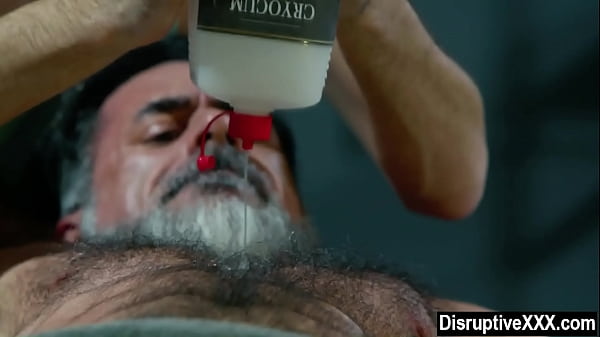 Young twink fucked bareback by hairy gay step daddy 