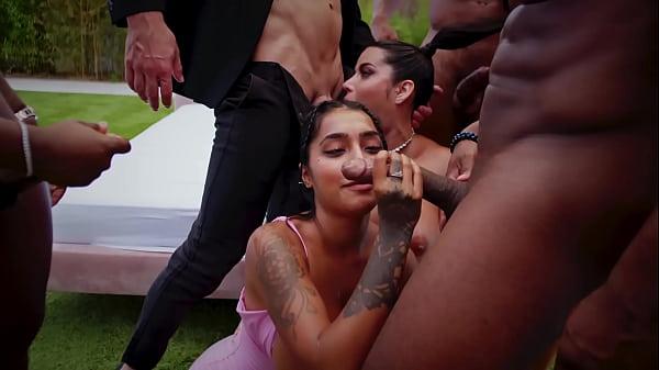 HARDCORE BBC GANGBANG SQUIRT DOUBLE PENETRATION AND EEP ANAL- YASMINA KHAN & SARA RETALI  