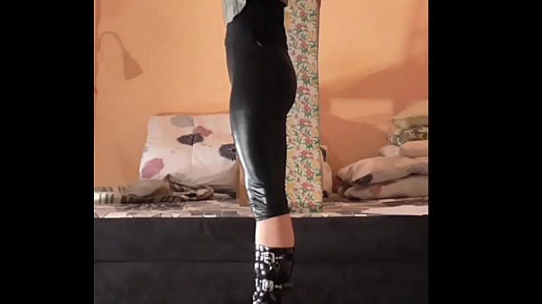 black leggings walking  