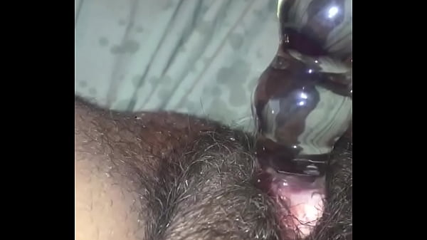 Pussy wet on dildo