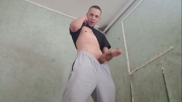 Extreme masturbation in an abandoned factory 