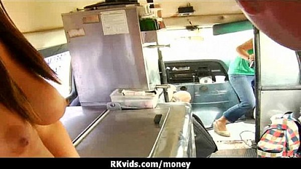 Desperate teen naked in public and fucks to pay rent 29