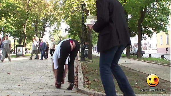 Naked and Funny Hold The Cake Pants Rip. Red Thong 