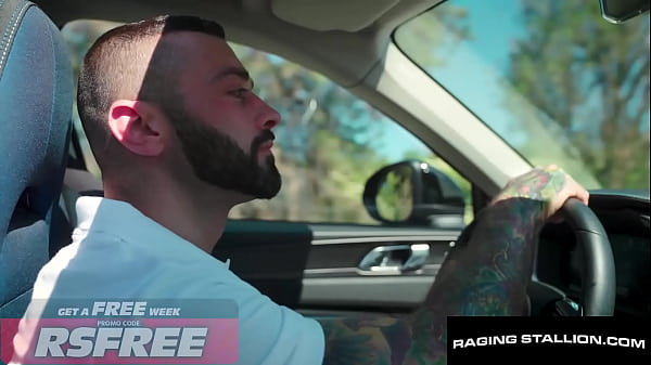 RAGING STALLION - Sweaty Pit Stop - Stranger's Musky Ride Turns Bareback Raw