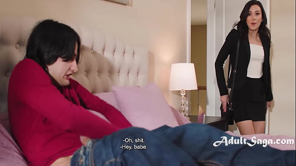 Natalie Walks In On Elias Wanking Alone WITH A CONDOM.. She Felt Betrayed.. 