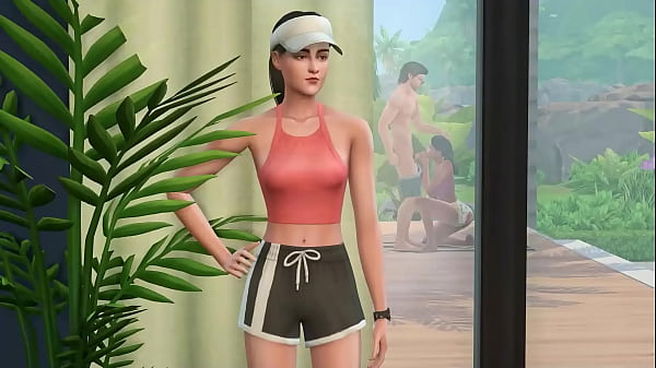 Hot Threesome At the Patio 