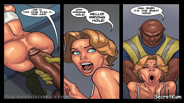 Art Class season #2 ep#7 - 1 white milf and two black guys have some sexual fun on the worksite.  