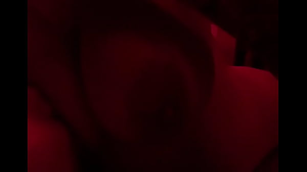 Husband sucking on my boobs