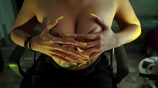 Latin Perfect Colombian big tits blonde pornstar masturbation with tits