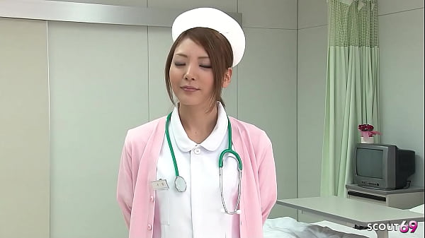 Japanese Teen Nurse seduce to Intense Orgasm with Hitachi Vibrator Stick at Hospital
