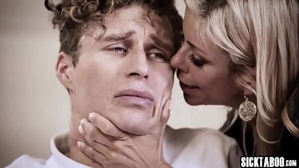 Naughty big tits stepmom banged by a guy in a threesome with a petite blonde 