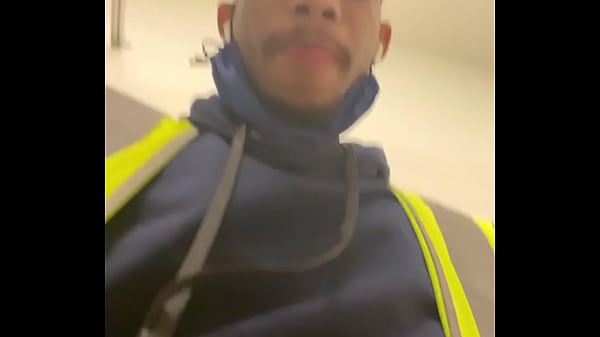 Playing with my cock at work  