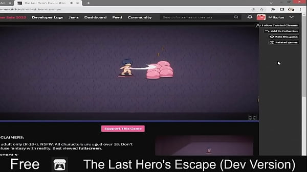 The Last Hero's Escape (free game itchio ) Action, Survival