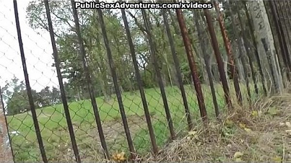 Outdoor fuck with a nasty brunette