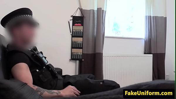 UK ebony slut with bigtits gets banged by cop