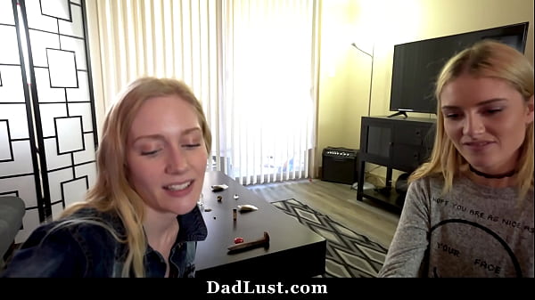Step Daddy Getting Special Present from His Stepdaughters - Dadlust