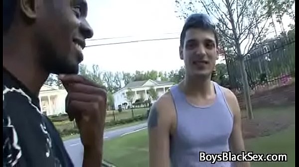Black Gay Muscular Man Seduces Teen White BOy For A Good Fuck 19