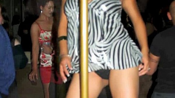 Cute amateur teen named cat dances