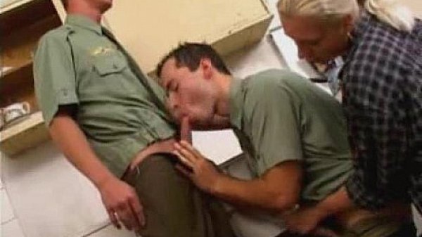 Bisexual Police Officers in Orgy!