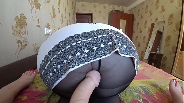 Girlfriend woke up a mature , with a dildo slapped on huge tits and in big booty and fucked. Lesbians pov.