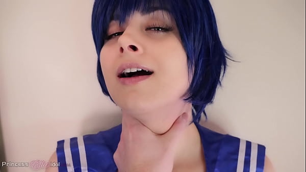 Futanari POV Femdom Fuck with Sailor Moon's Blue Haired Babe Mercury