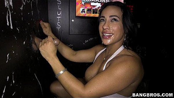 Fitness Chick enjoys some Glory Hole Loads