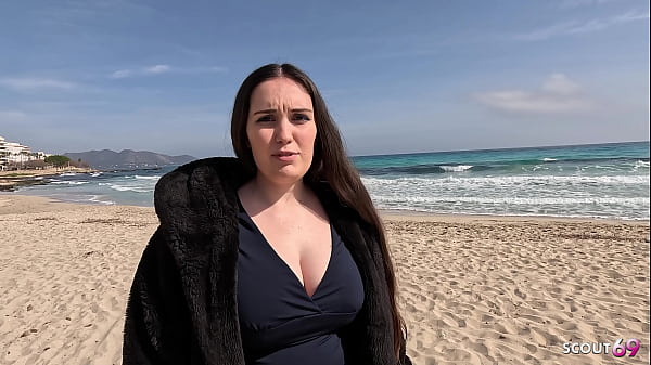 Curvy real Big natural Tits Teen Pick Up and tricked to Fuck by German old Tourist at Holiday Trip  