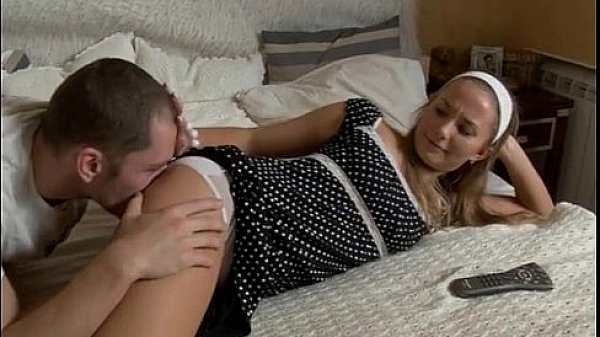 Cute blonde's amazing streching