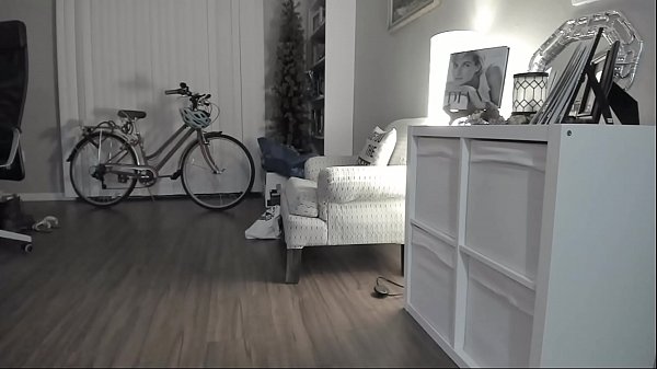 Solo girl plays on the floor