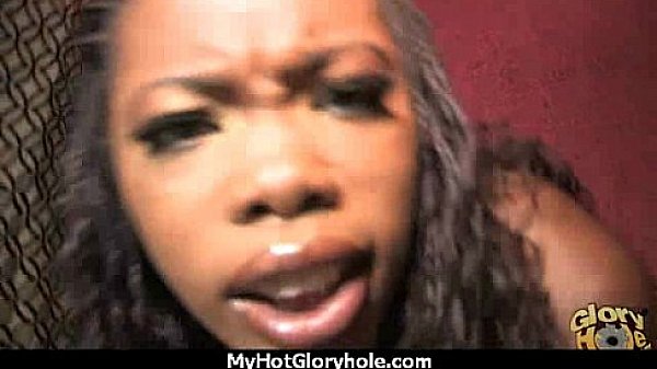 Gloryhole Secrets Ebony sucking off strangers POV 24