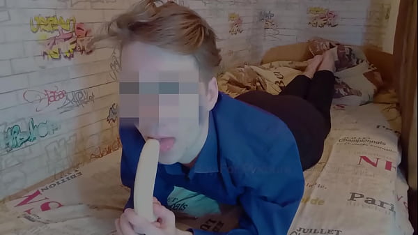 Just guide how to eat (suck) banana (blowjob, deepthroat)  