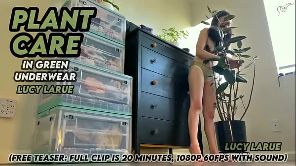 Plant Care in Green Underwear  