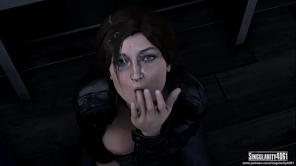 Lara Croft Cumshot