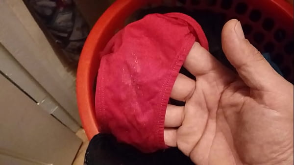 Sniffing panties wet pussy