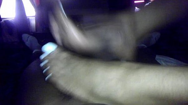 ebony footjob