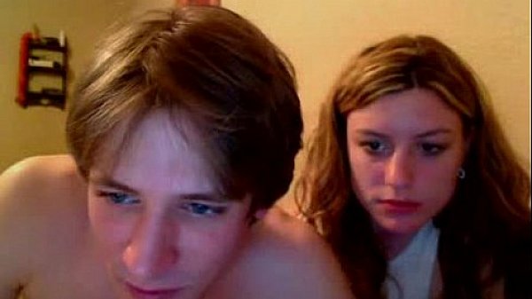 Pretty Girl Sucking boyfriend on webcam