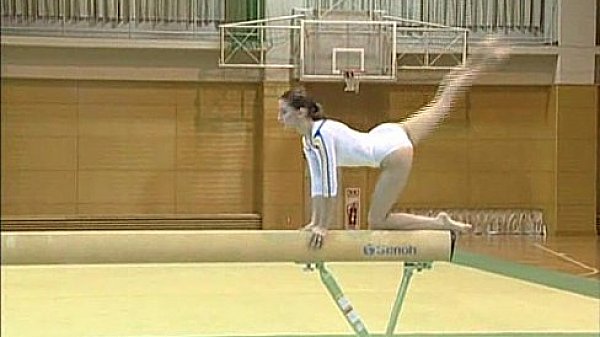 Claudia - Topless Gymnastics  