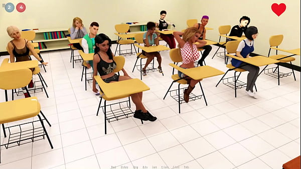 Blowjob by Cute Twin Sisters at Gym