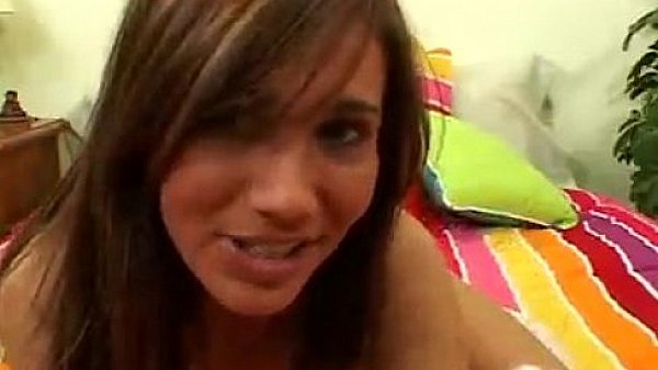 Cute teen Dakoda Brookes dildoing her pussy