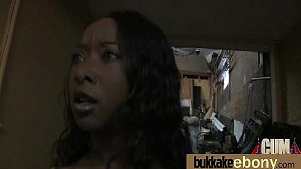 Ebony Gang bang and CUM FEEDING 8