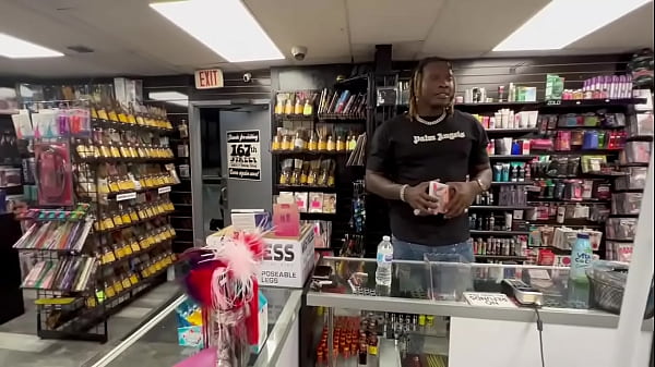 Cyborg futuristic SLut getting fucked in the sex store Miami style