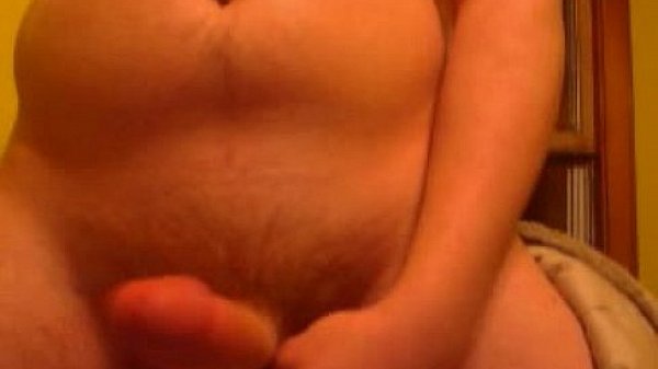 Guy jerks off his massive cock