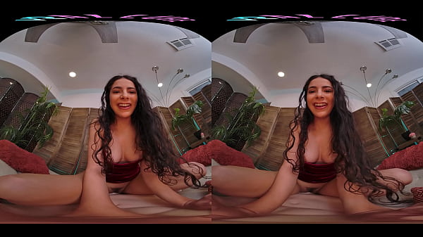 Sexy Latina rides her male sex doll in virtual reality  