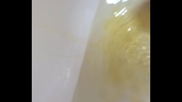 Pissing in my bath tub and playing