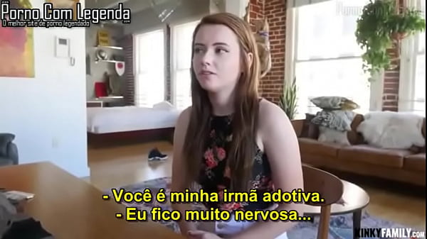 Irm&atilde; mais nova convence meio irm&atilde;o a fuder ela