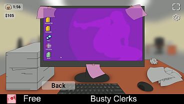 Busty Clerks (free game itchio) Visual Novel, 2D, Adult, Erotic, freeuse, Hentai, impregnation, L&Ouml;VE, No AI, NSFW, game 