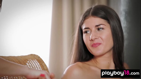 Petite Ukrainian slut licked by her skinny Czech mistress