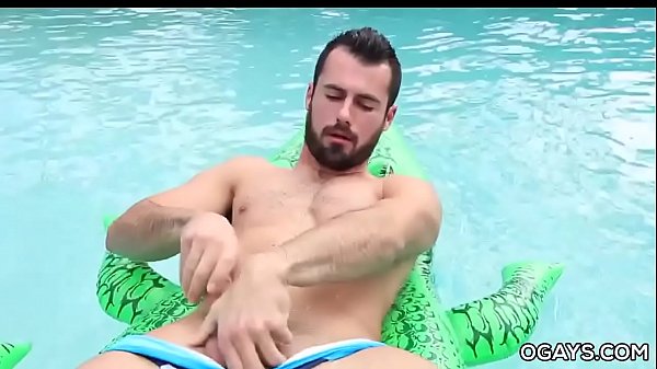 Hot surf buddy Brock jerking off